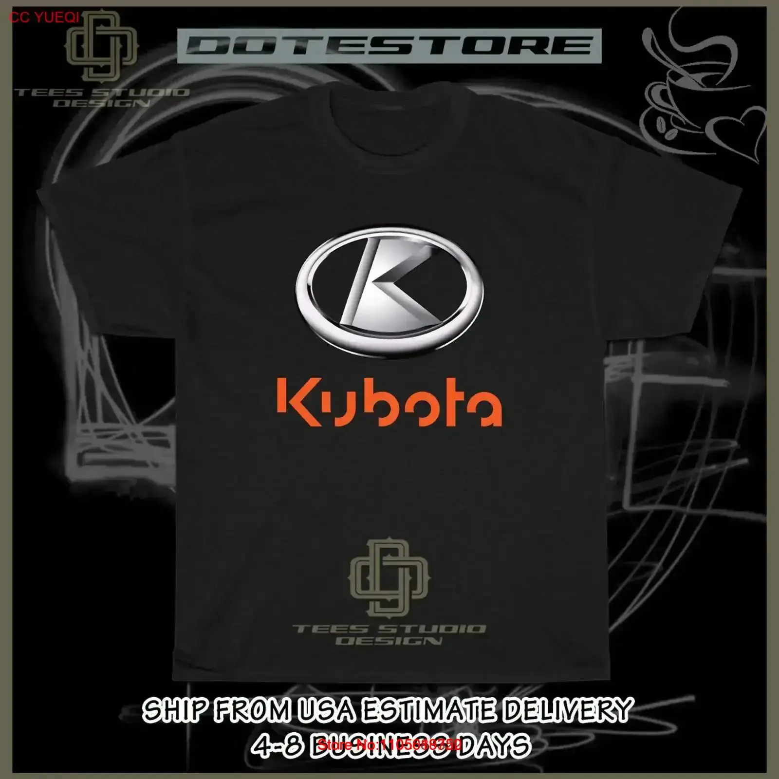 Heavy Equipment Kubota - Nueva camiseta de hombre con logo