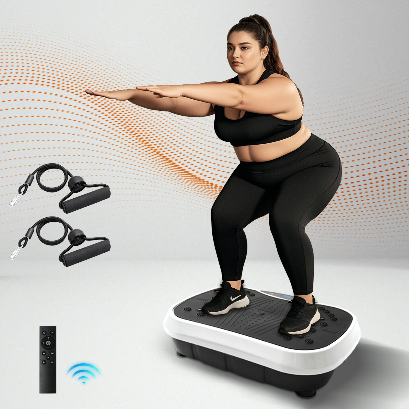 Plate Compactor Vibrator - Plataforma Vibratoria Portátil para Ejercicios, Máquina