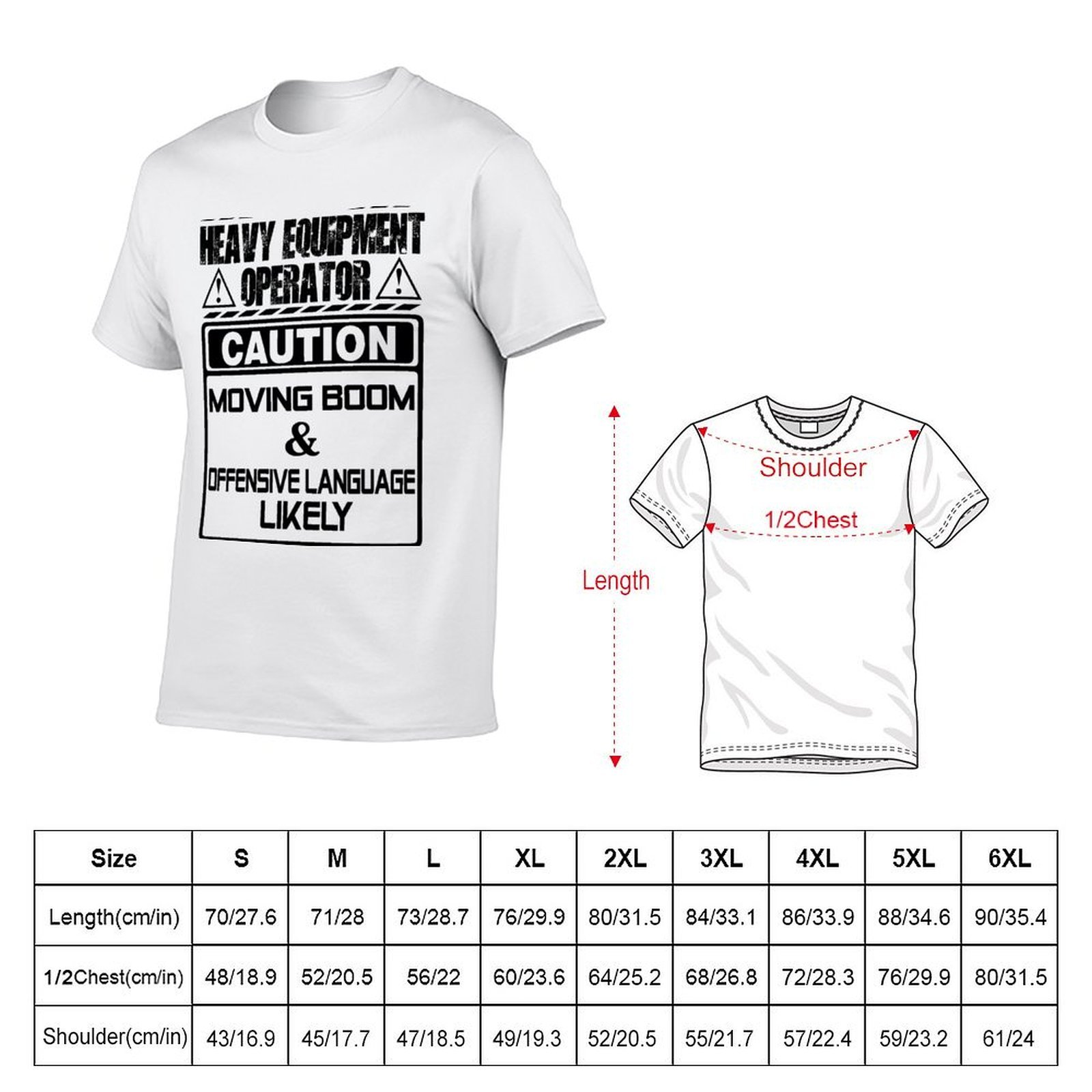 Camiseta con estampado de oper - Heavy Equipment Vector reseña y precio