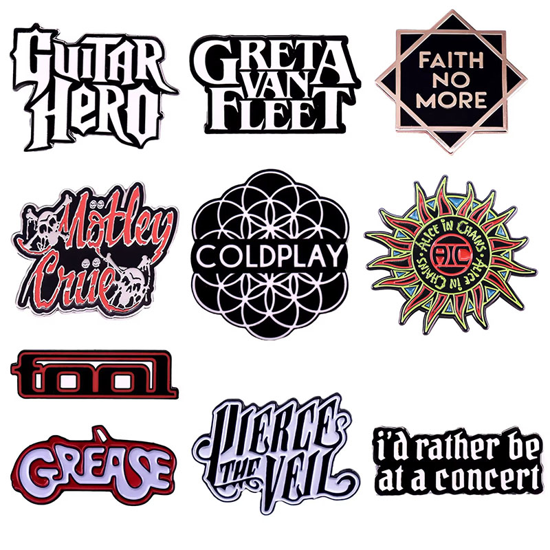 Broche con logotipo musical cl - Heavy Equipment Logo reseña y precio