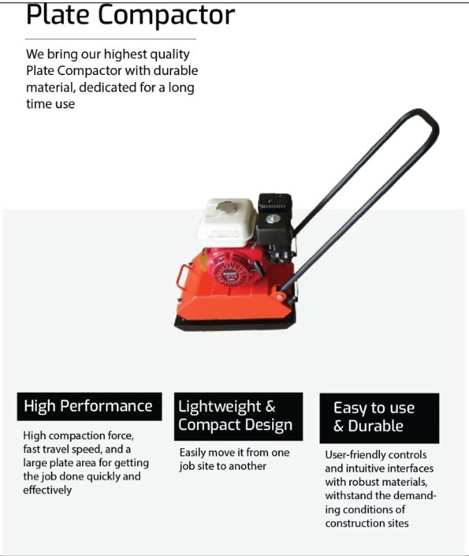 VENTA CALIENTE Máquina de equi - Plate Compactor Vibrator reseña y precio